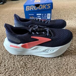 Brooks Glycerin Max Women’s Shoes - Navy and Salmon